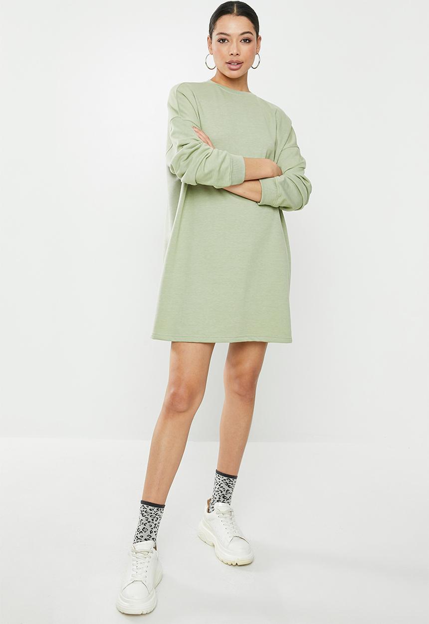 Missguided - Oversized sweater dress - sage