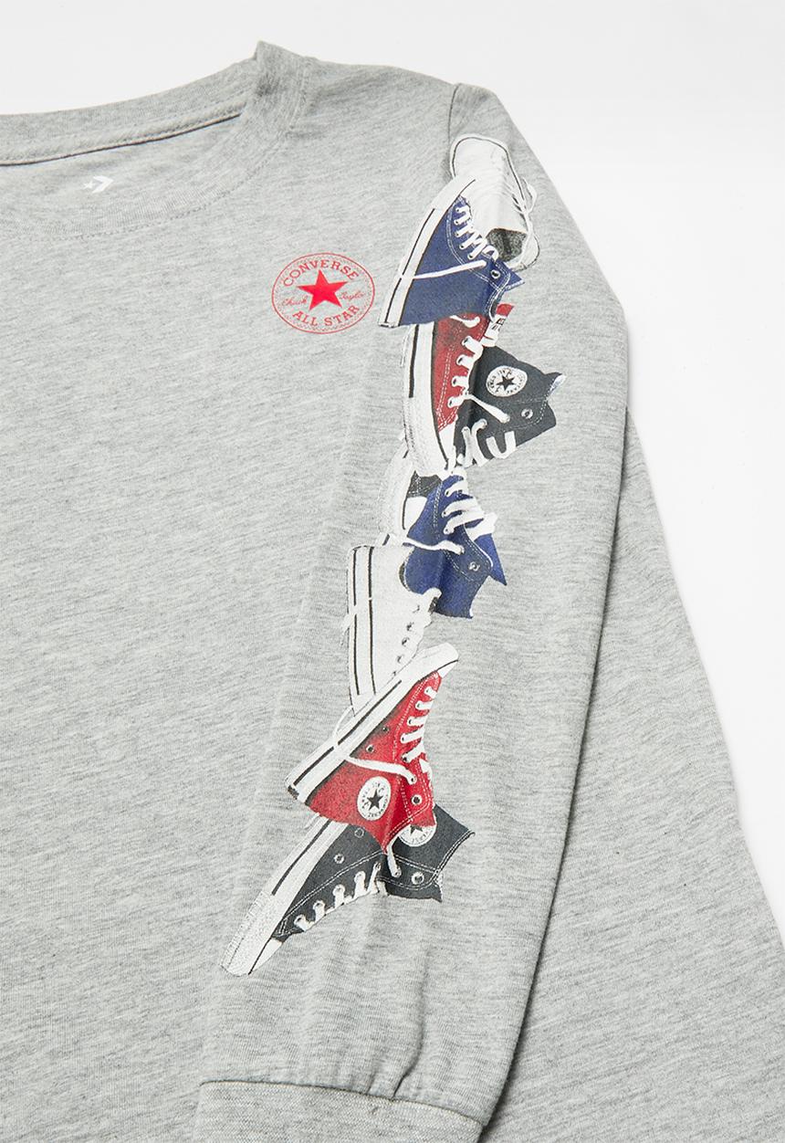 Converse - Converse sneaker sleeve longsleeve - grey