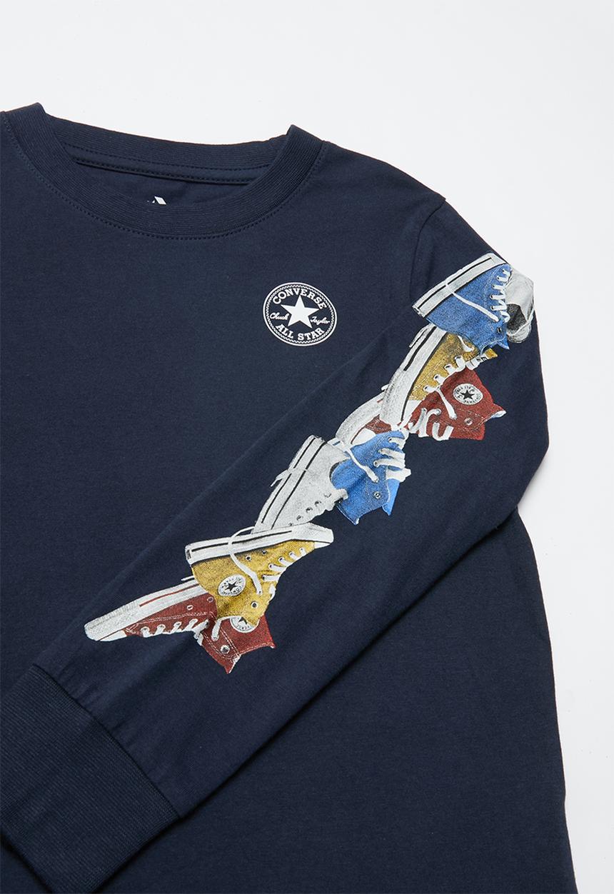 Converse - Converse sneaker sleeve longsleeve - navy