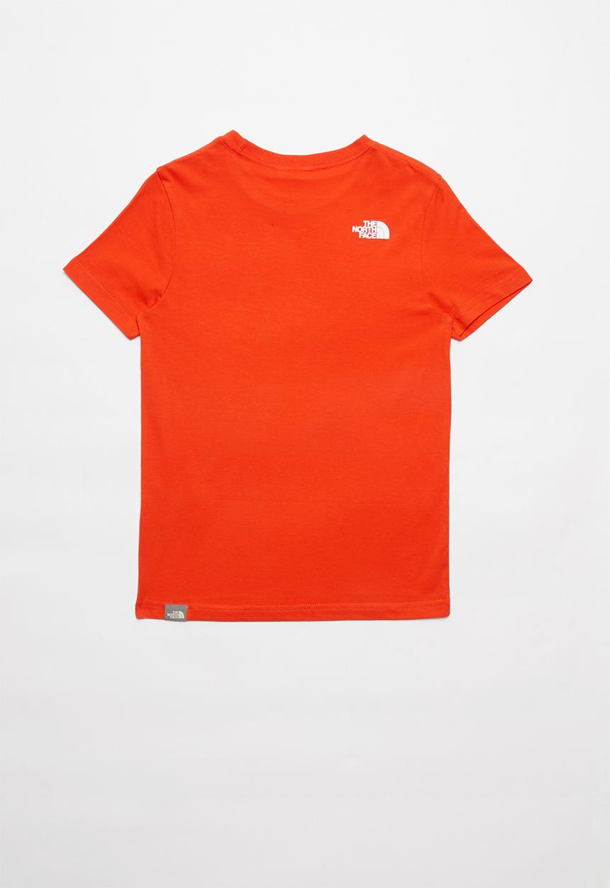 The North Face - Boys easy tee - fiery red & white