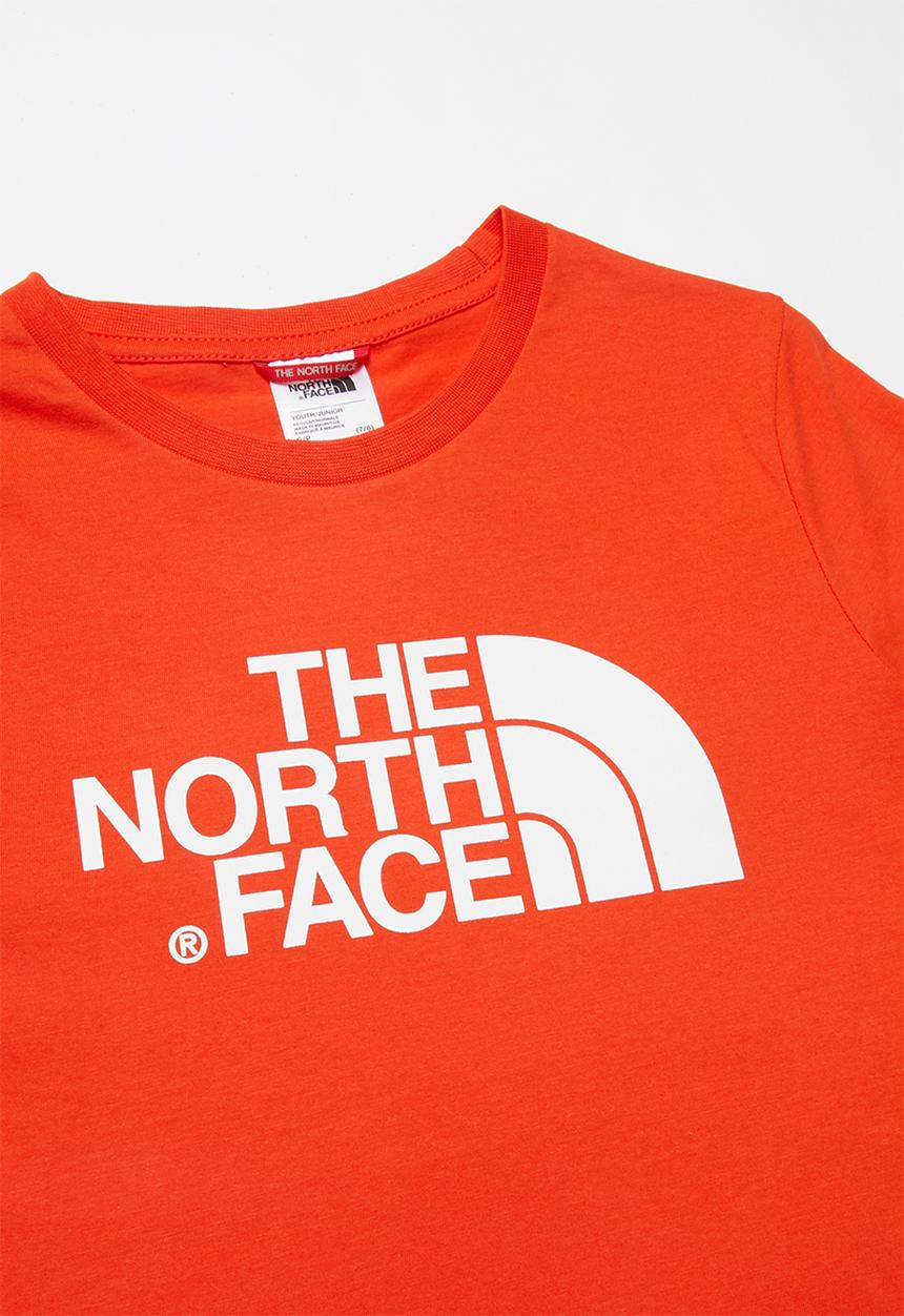 The North Face - Boys easy tee - fiery red & white