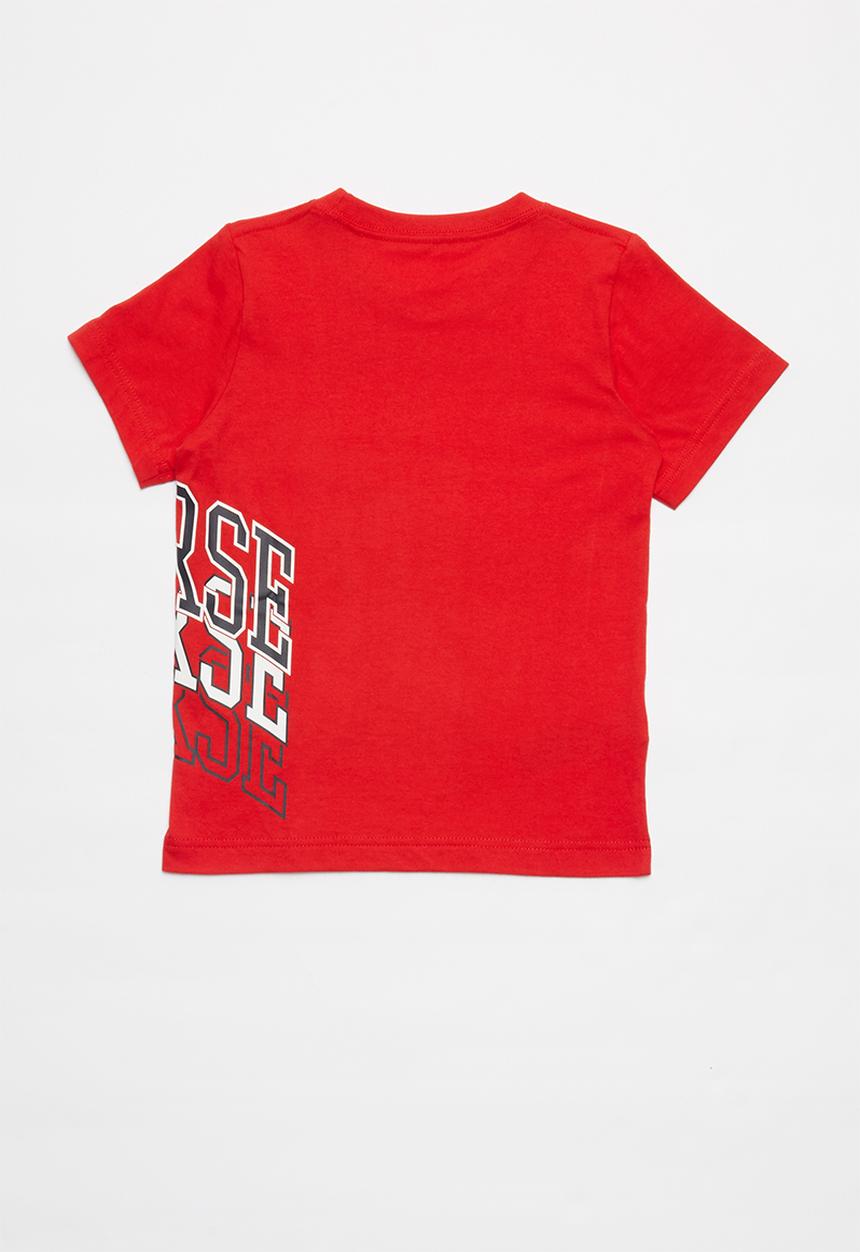 Converse - Converse boys collegiate rpt wrap tee - red