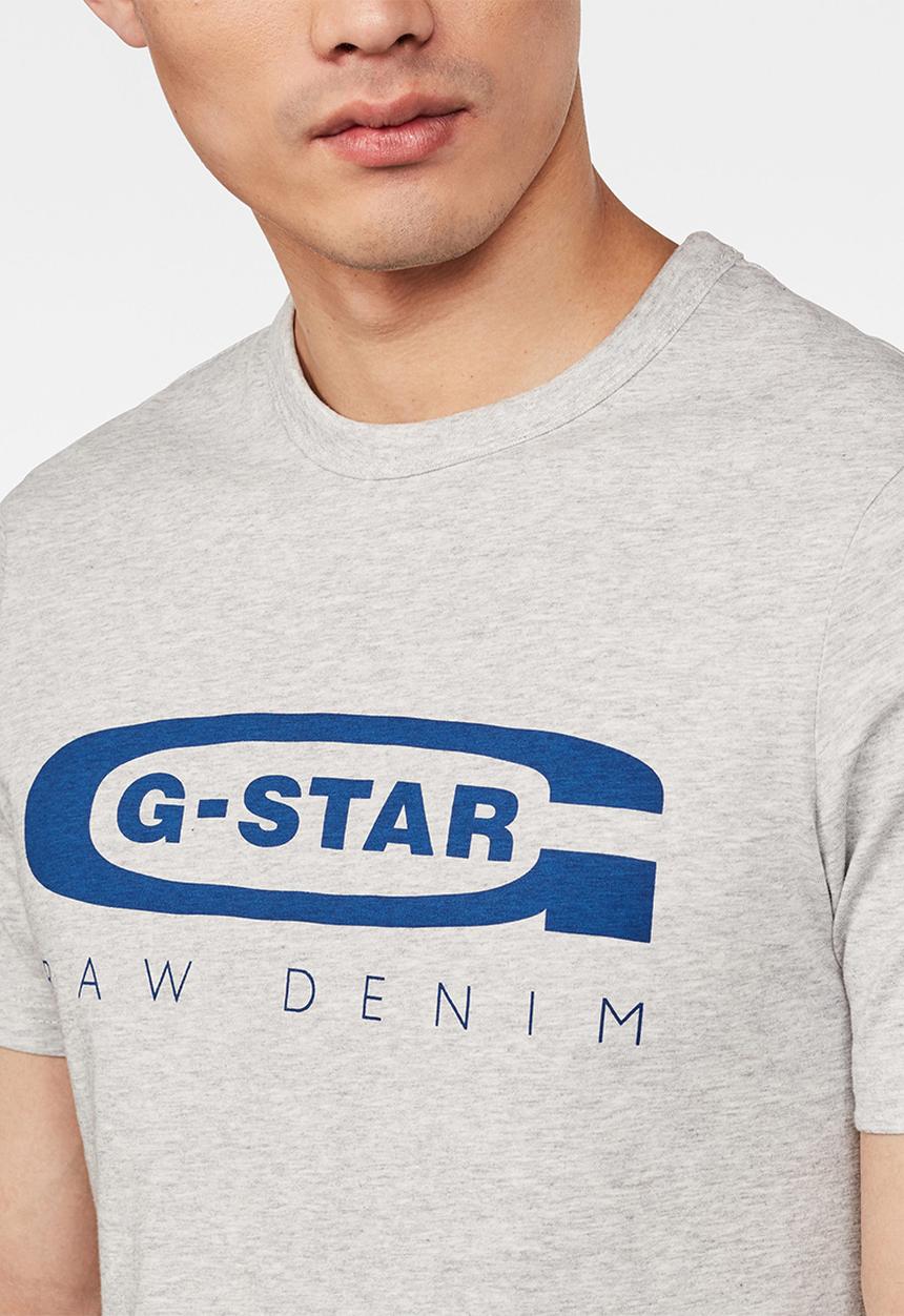 G-STAR - Graphic 4 r slim fit short sleeve tee - grey