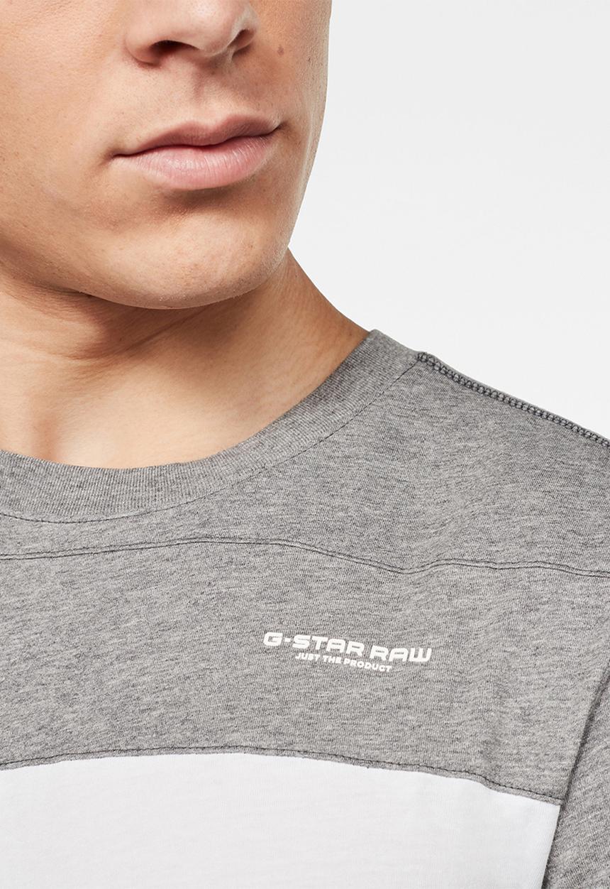 G-STAR - One cut & sewn GR short sleeve tee - lt shadow grey