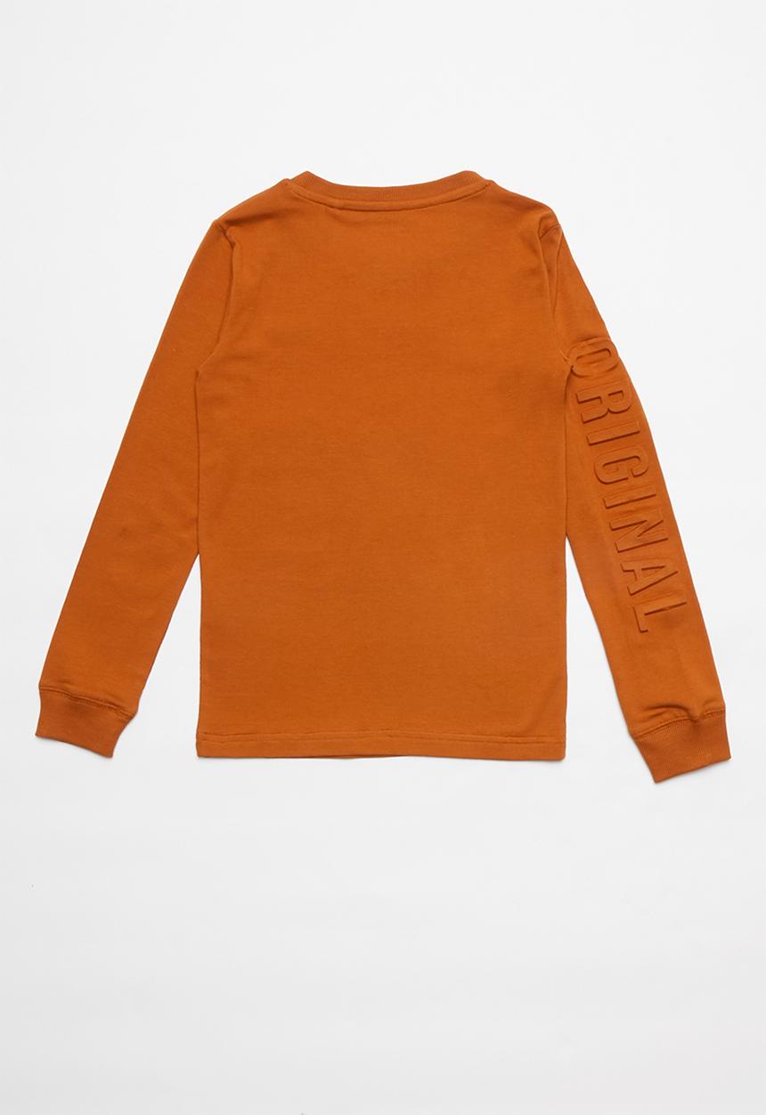 Name It - Raul long sleeve slim top - orange
