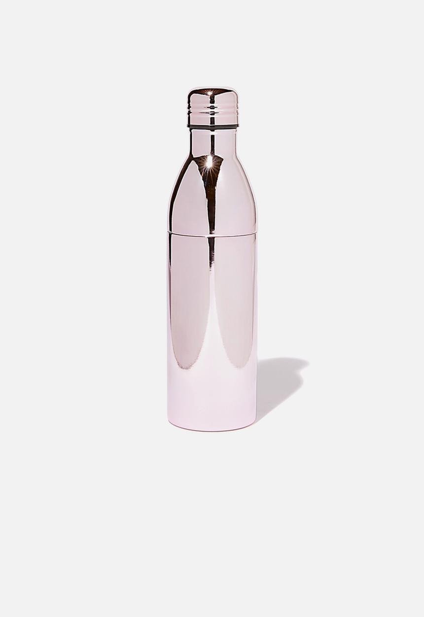 Typo - Two piece metal drink bottle - lilac electroplate