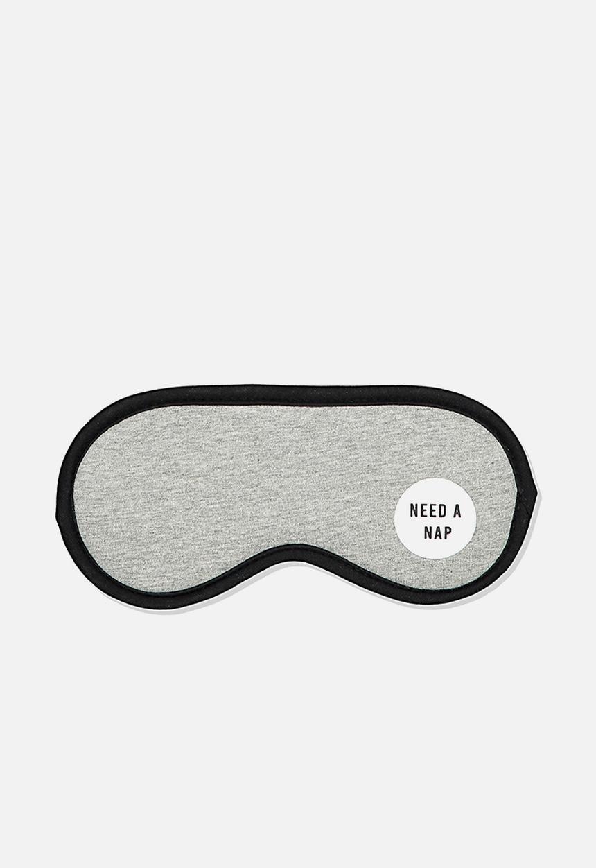 Typo - Premium eye mask - grey