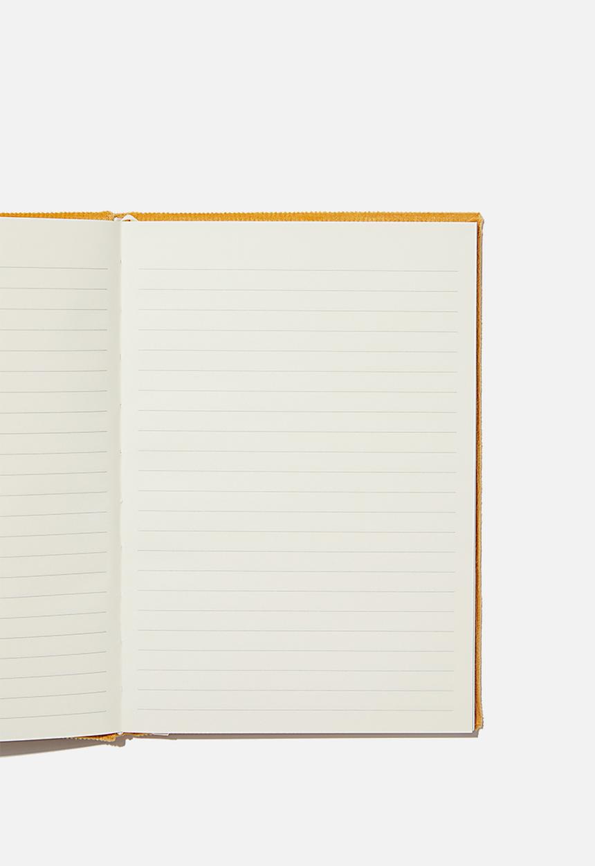 Typo - A5 oxford notebook - mustard rib velvet