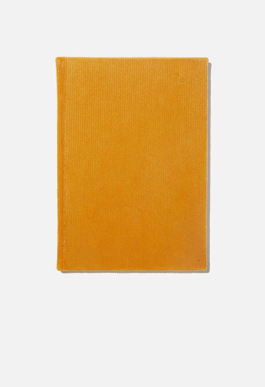 Typo - A5 oxford notebook - mustard rib velvet