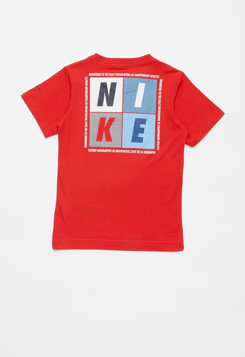Nike - Nike boys block squares - red