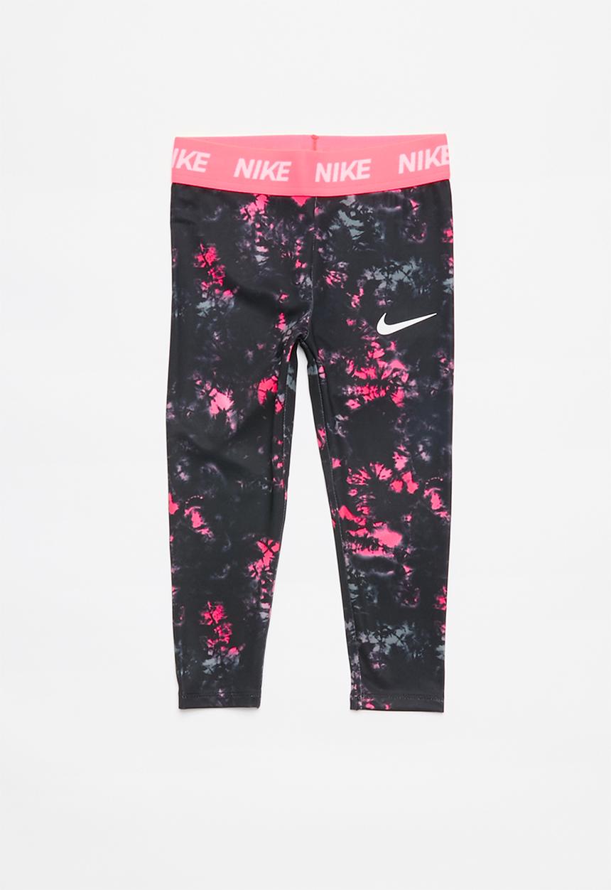 Nike - Nkg jdi rainbow wash legging - black & pink