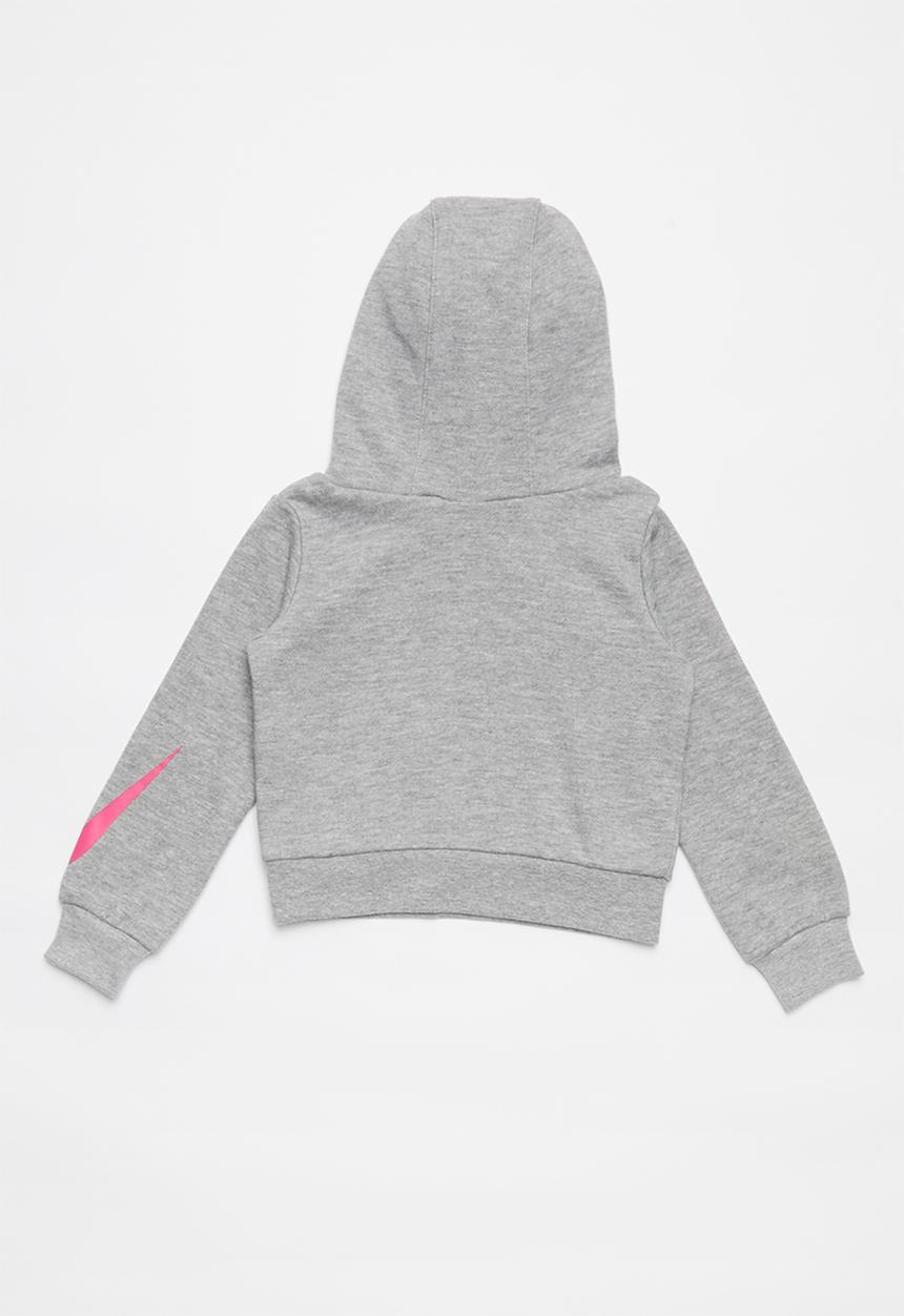 Nike - Nike girls smiley cropped pullover - grey