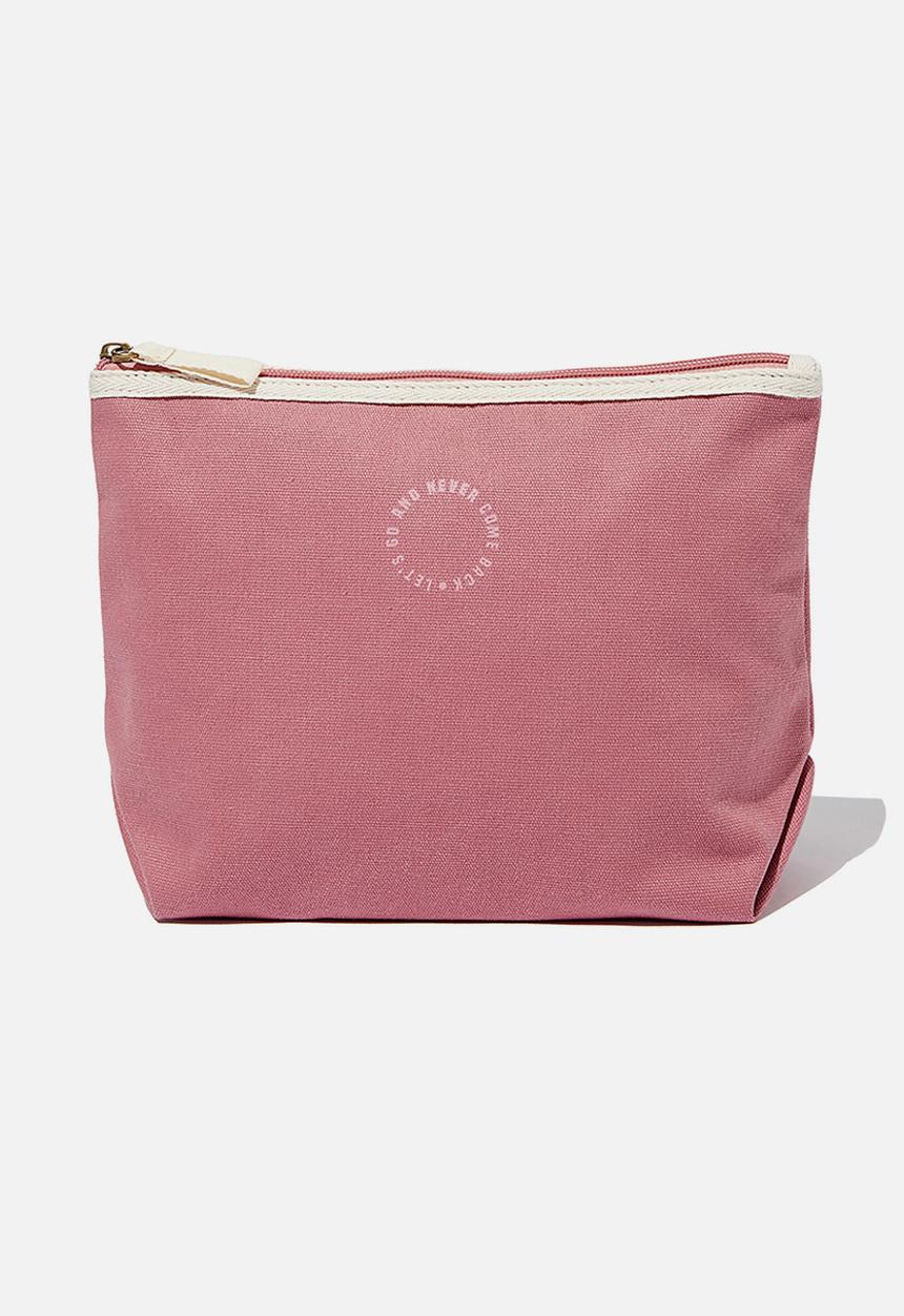 Typo - Travel pouch - dusty rose lets go