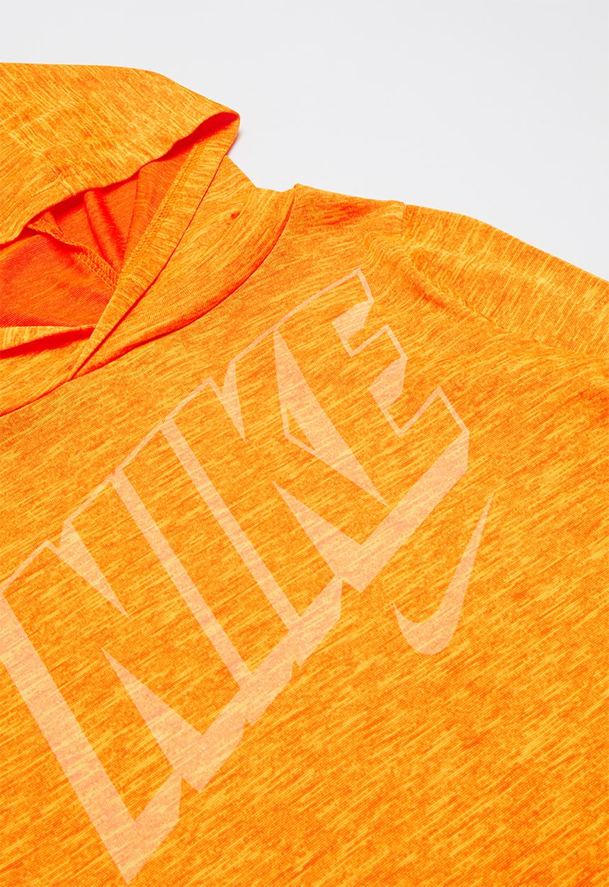 Nike - Nike boys dri fit breathe long sleeve hoodie - orange