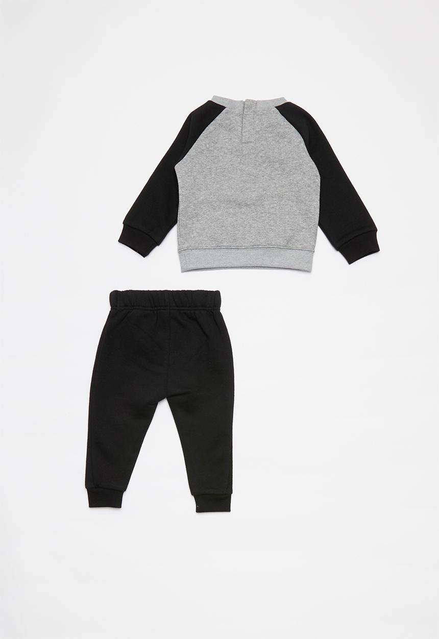 Nike - Nkg nsw heathered crew pantset - black & grey