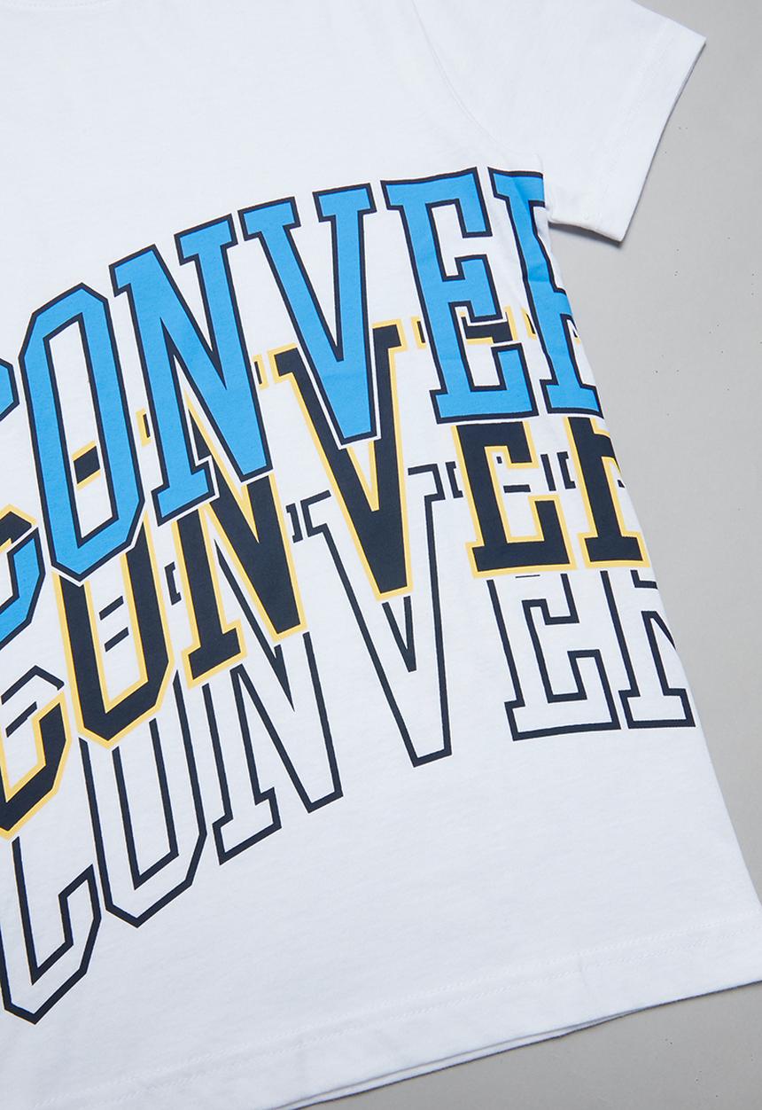 Converse -  Converse collegiate rpt wrap tee - white