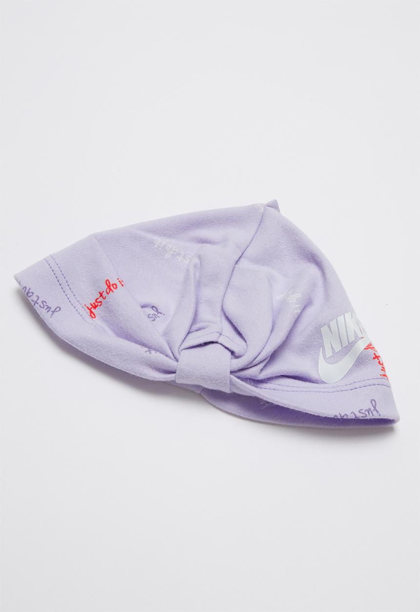 Nike - Nike girls just do it footed coverall and hat - purple