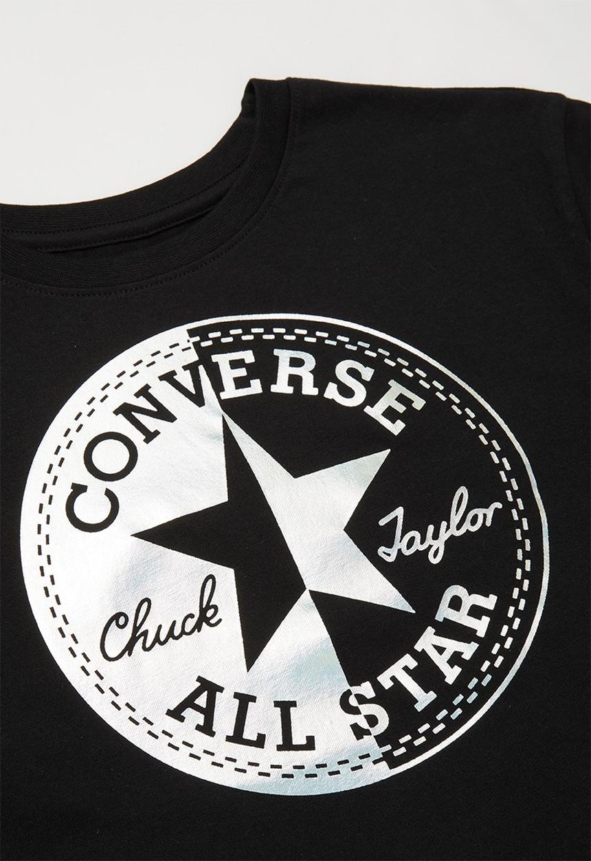 Converse - Converse spliced chuck patch box tee- black