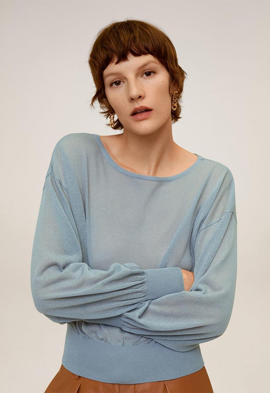 MANGO - Adana sweater - blue
