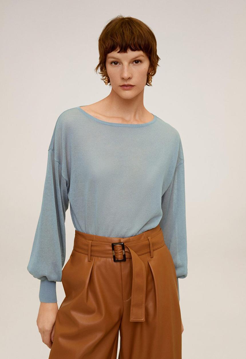MANGO - Adana sweater - blue
