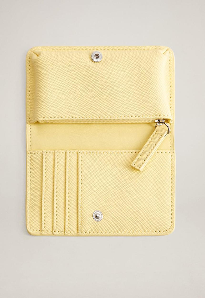MANGO - Nacho wallet - yellow