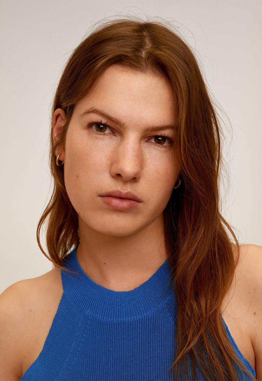 MANGO - Top taglio - blue