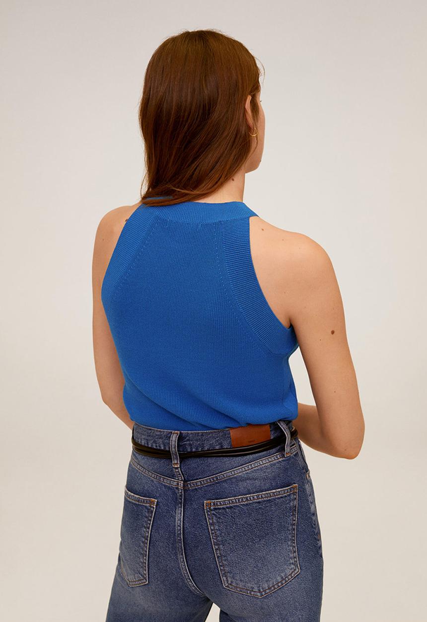 MANGO - Top taglio - blue