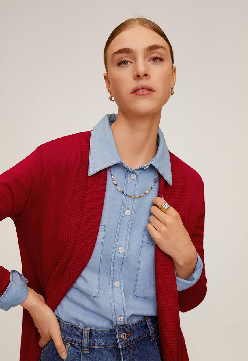MANGO - Alma 6 cardigan - red 