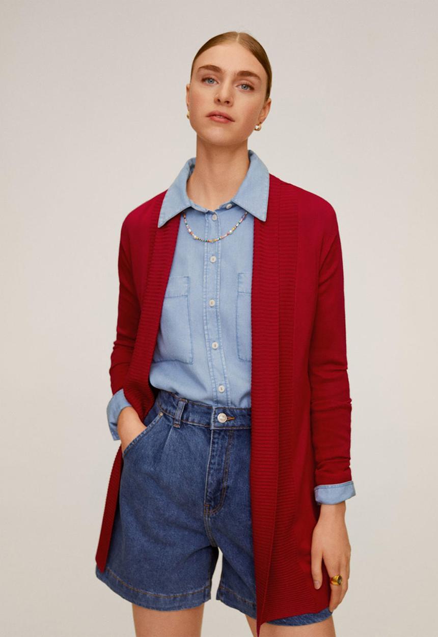 MANGO - Alma 6 cardigan - red 