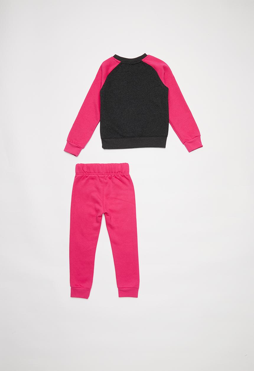 Nike - Nike nsw heathered crew pantset - pink & grey