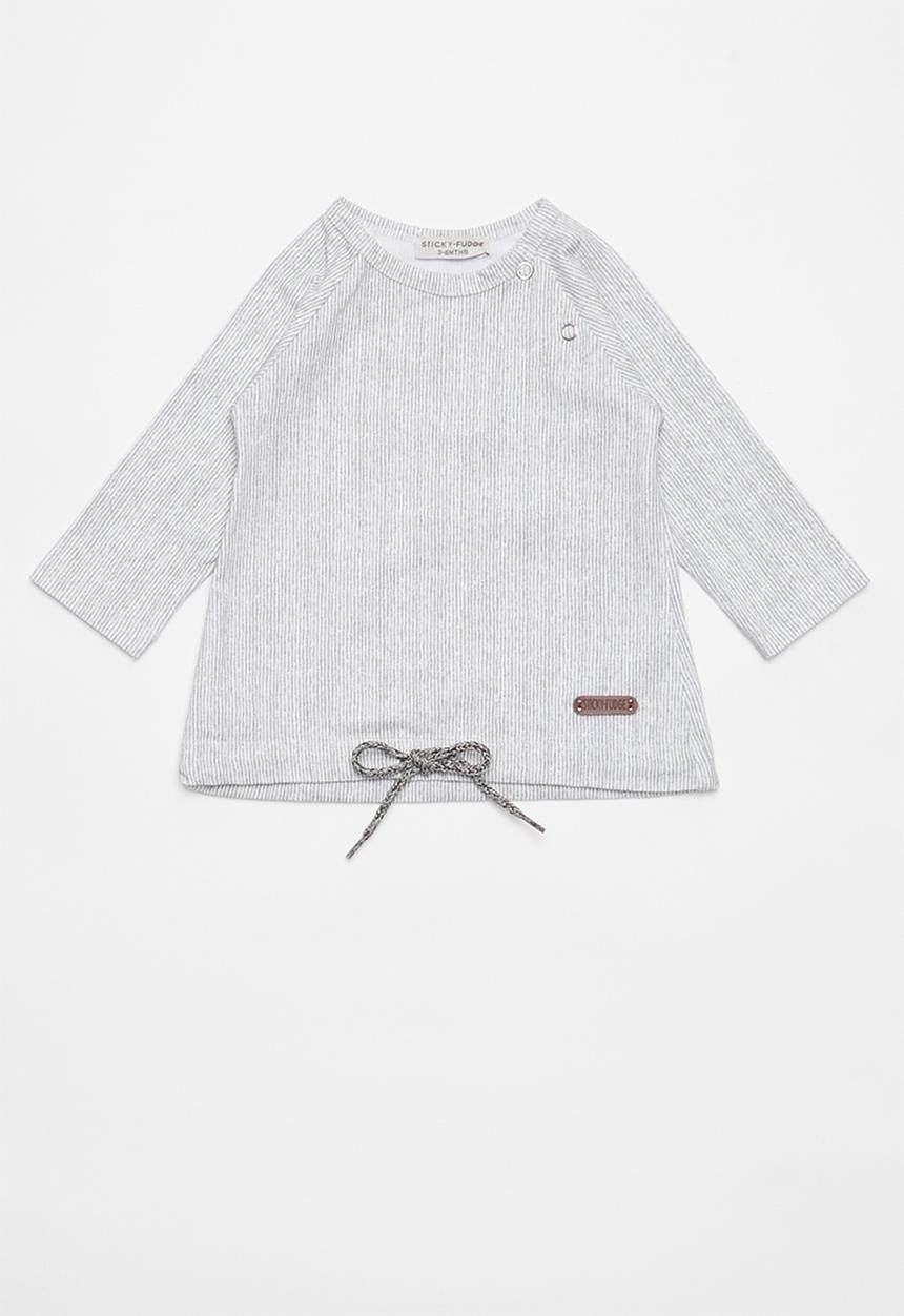 Sticky Fudge - Baby broken stripe tracktop - grey