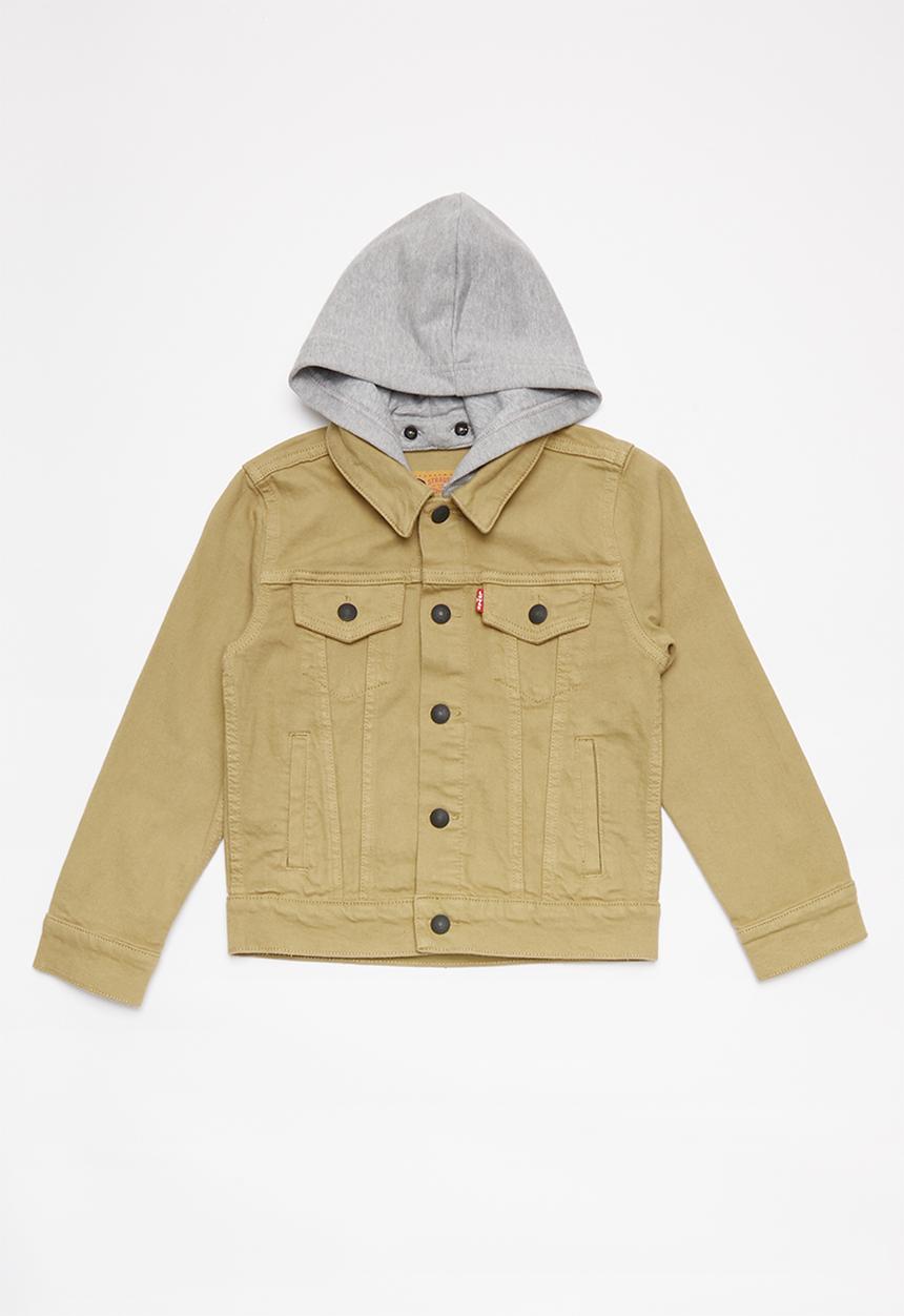 Levi’s® - Hooded trucker jacket - stone 