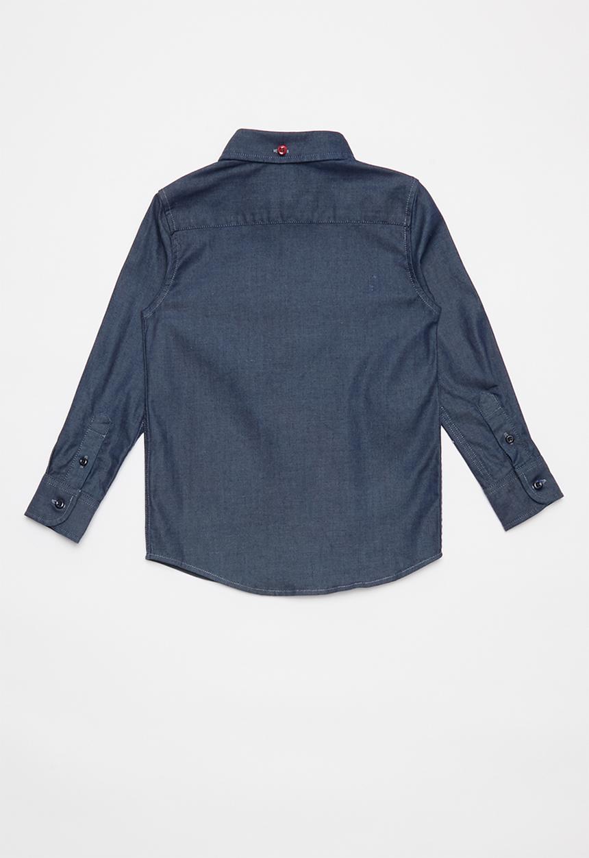 POLO - Boys Trent denim shirt - medium wash