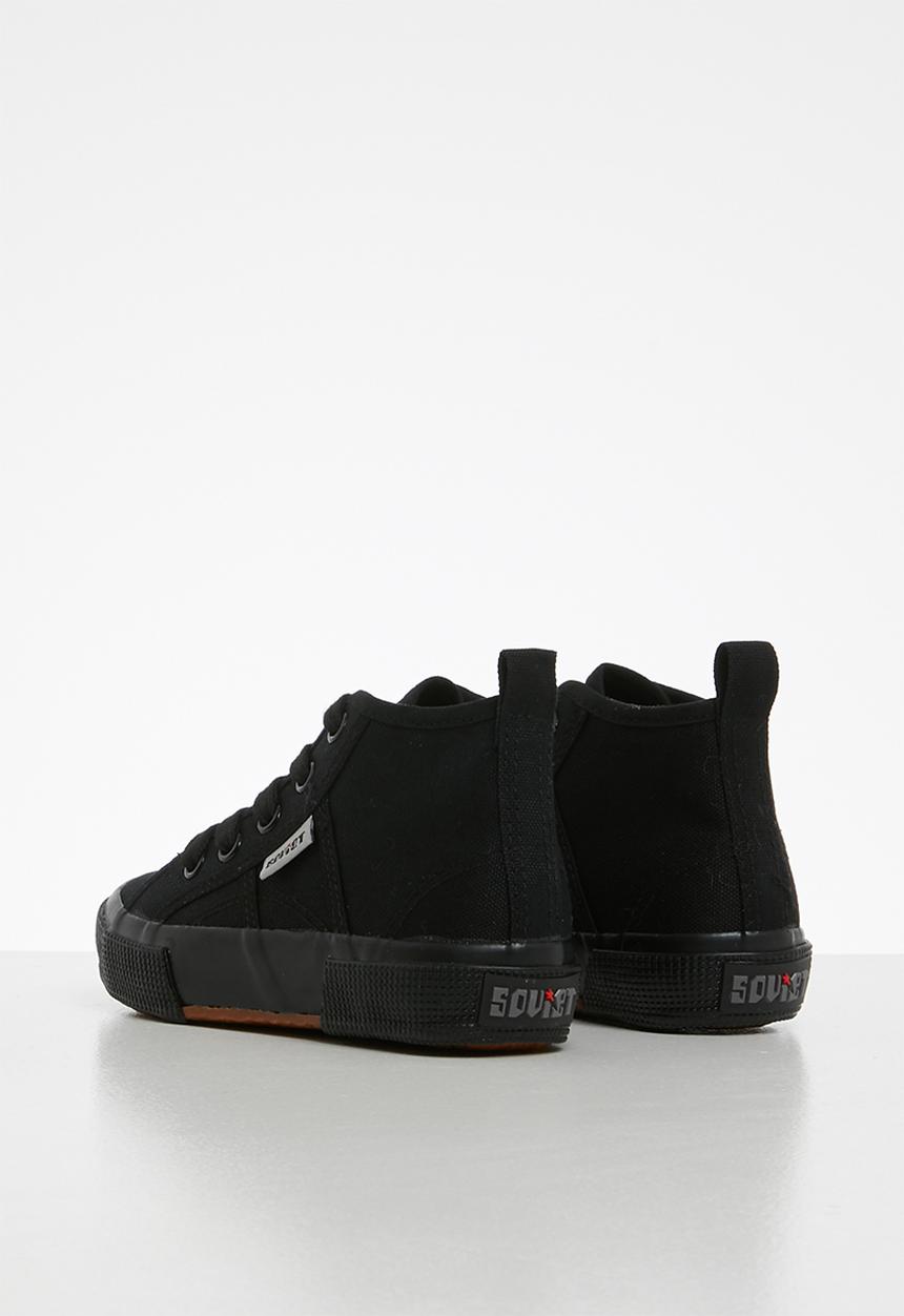 SOVIET - K Ayanda hi cut canvas lace up - black