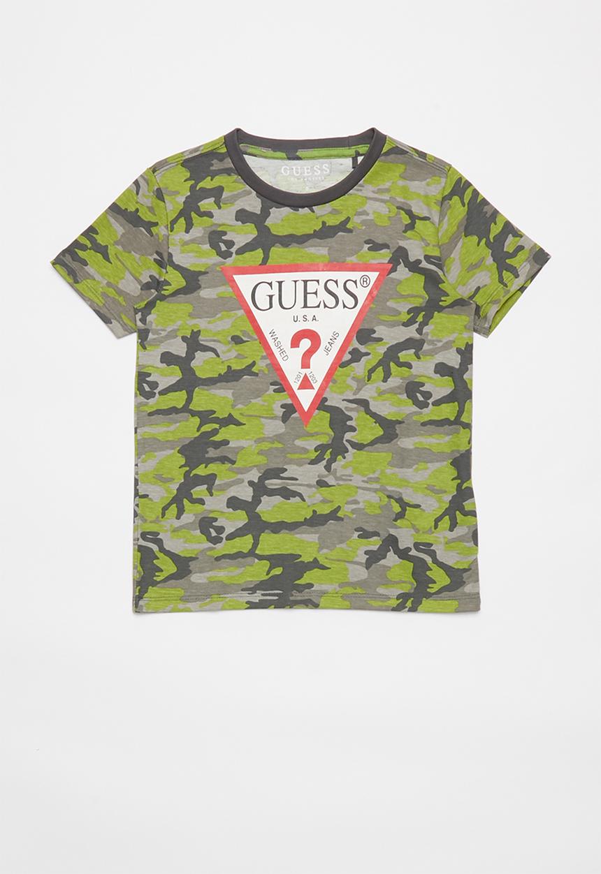 GUESS - Boys camo short sleeve T-shirt - multi