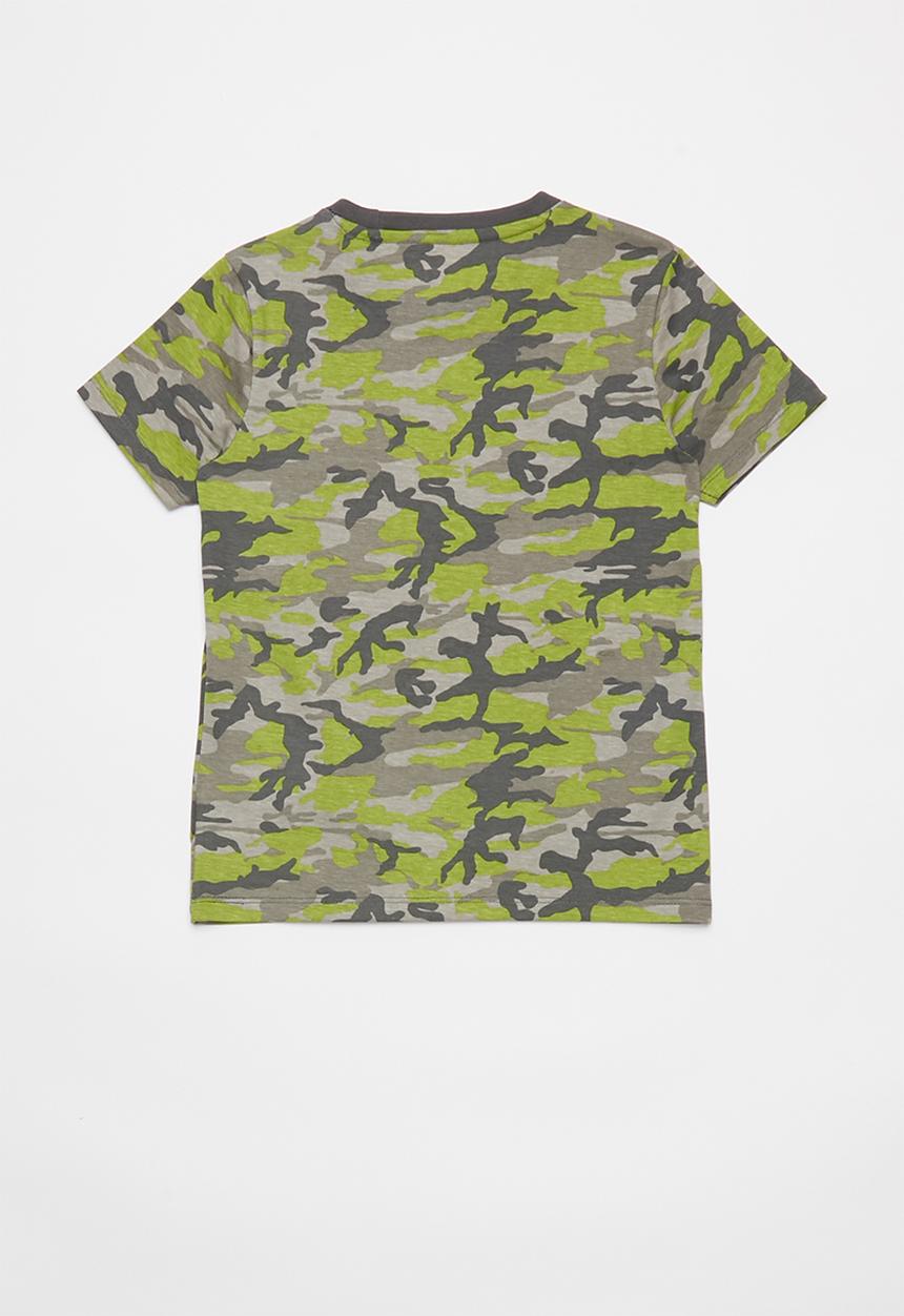 GUESS - Boys camo short sleeve T-shirt - multi