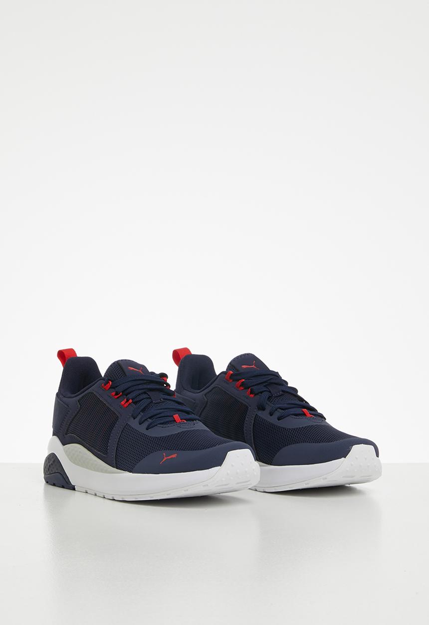 PUMA - Anzarun junior - peacoat & high risk red 