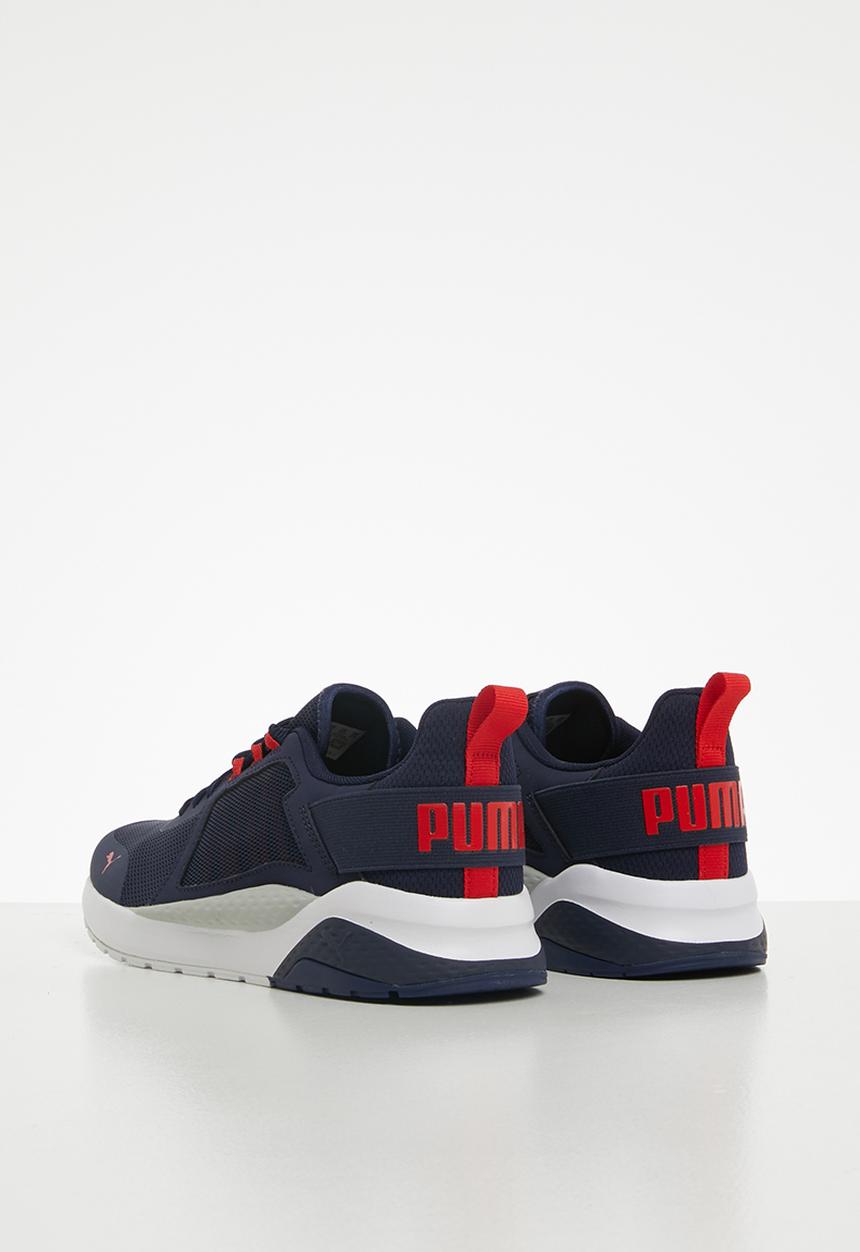 PUMA - Anzarun junior - peacoat & high risk red 