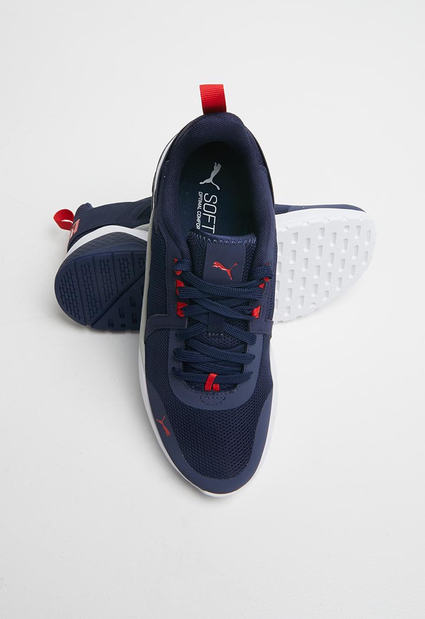 PUMA - Anzarun junior - peacoat & high risk red 