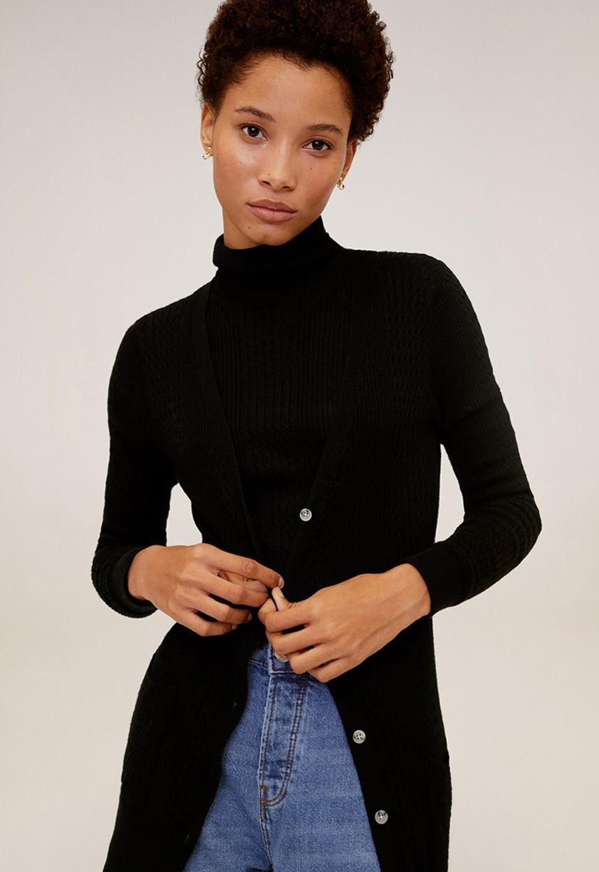MANGO - Budapest cardigan - black 