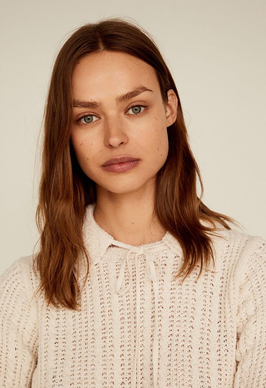 MANGO - Nana sweater - cream 