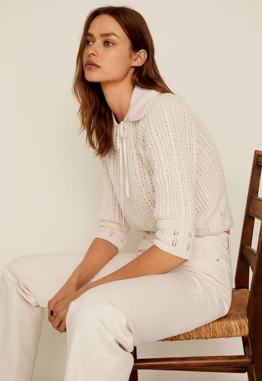 MANGO - Nana sweater - cream 