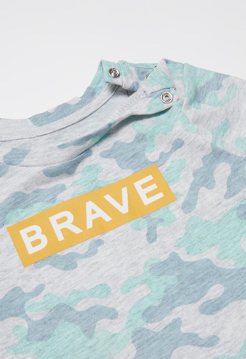 Cotton On - Jamie long sleeve tee - blue & grey