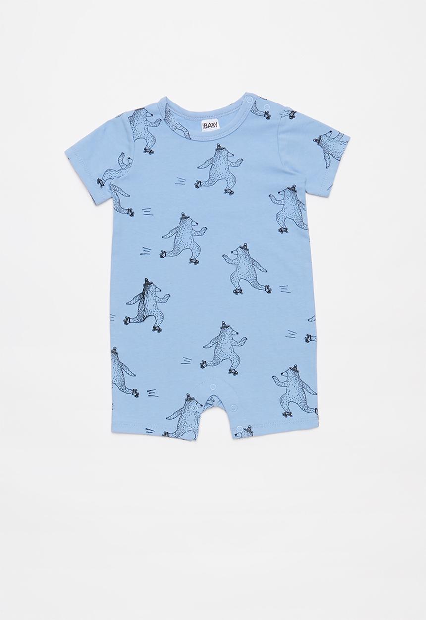 Cotton On - The short sleeve romper - blue