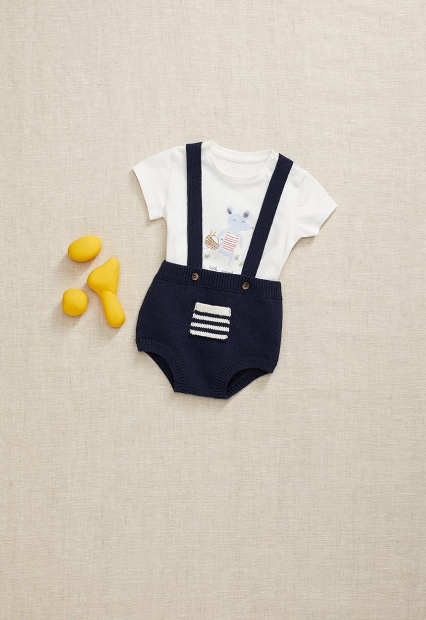MANGO - T-shirt veggie - off white