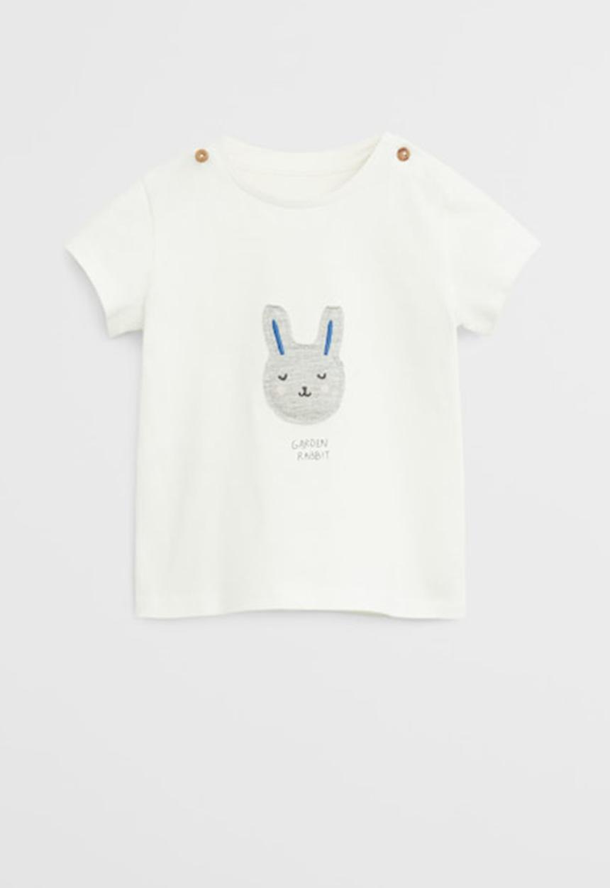 MANGO - T-shirt carrot - off white