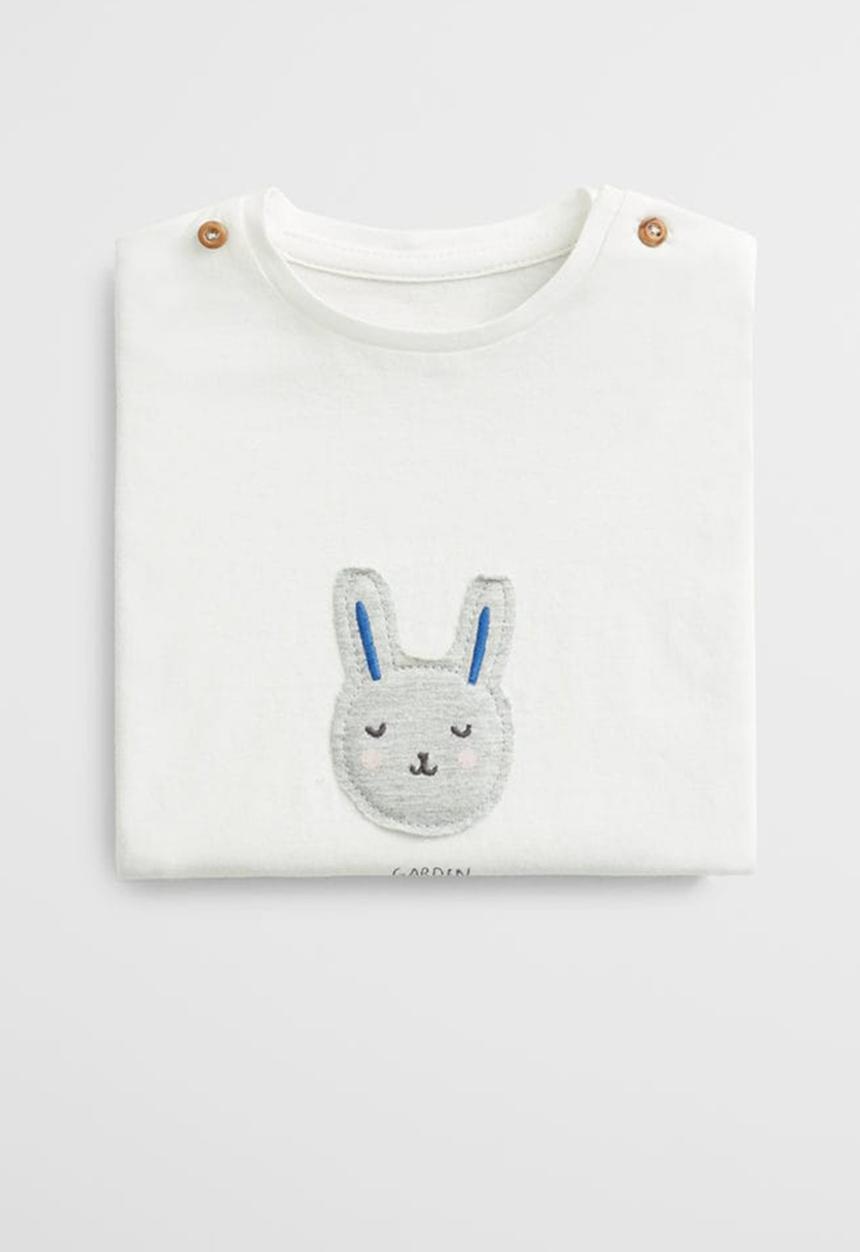 MANGO - T-shirt carrot - off white