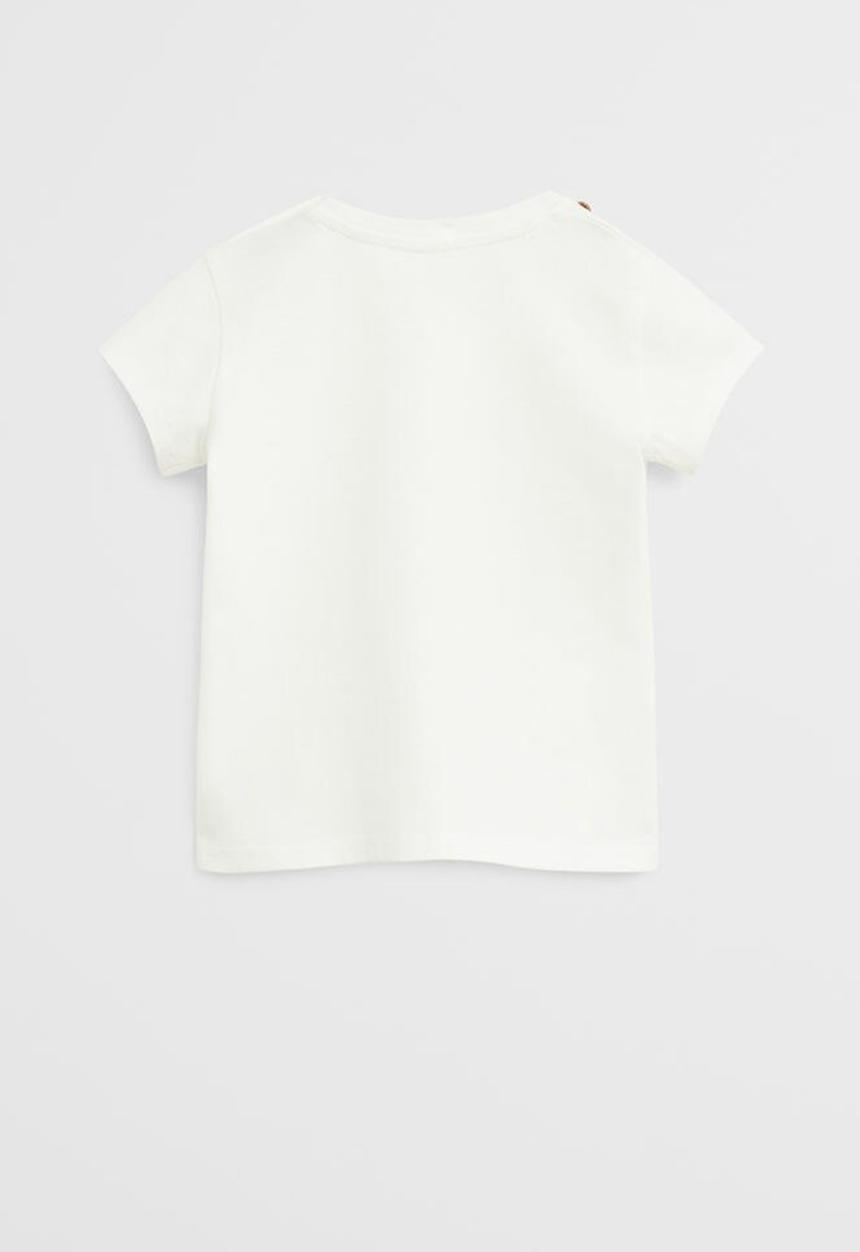 MANGO - T-shirt carrot - off white