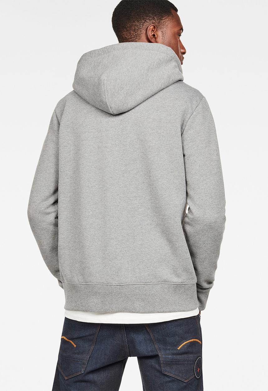 G-STAR - Max core hdd zip thru sw long sleeve - grey 