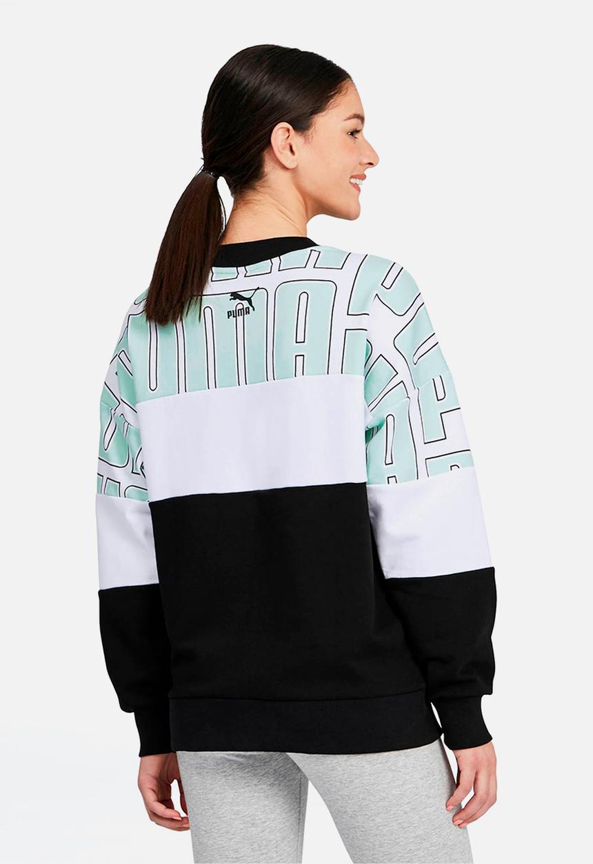 PUMA - All over print crew - multi